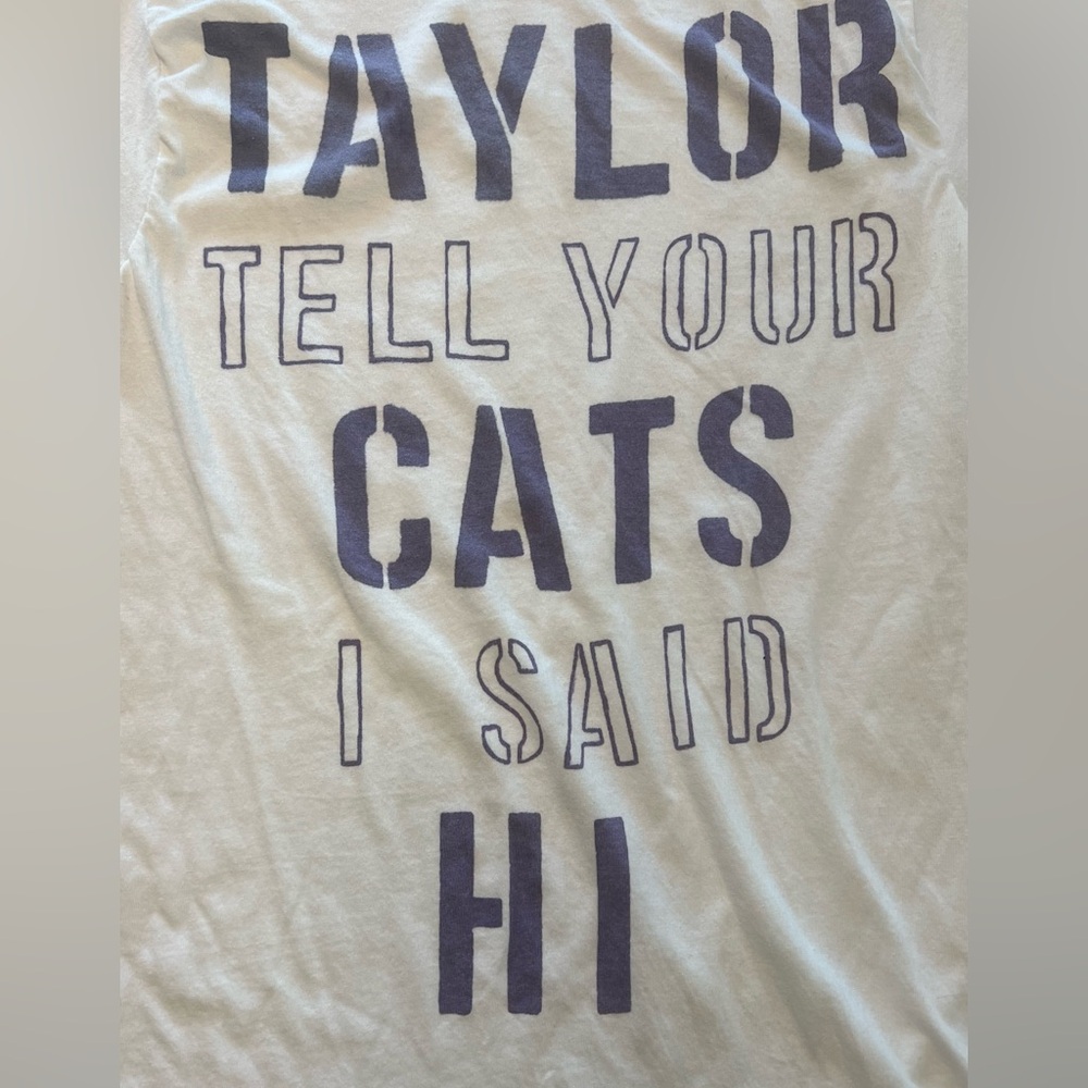 Taylor Swift Themed Handmade Fitted T-Shirt Made for The Eras Tour Concert - Picture 2 of 9